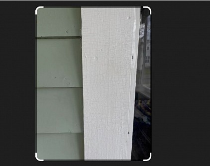 Wood substrate with encapsulation.